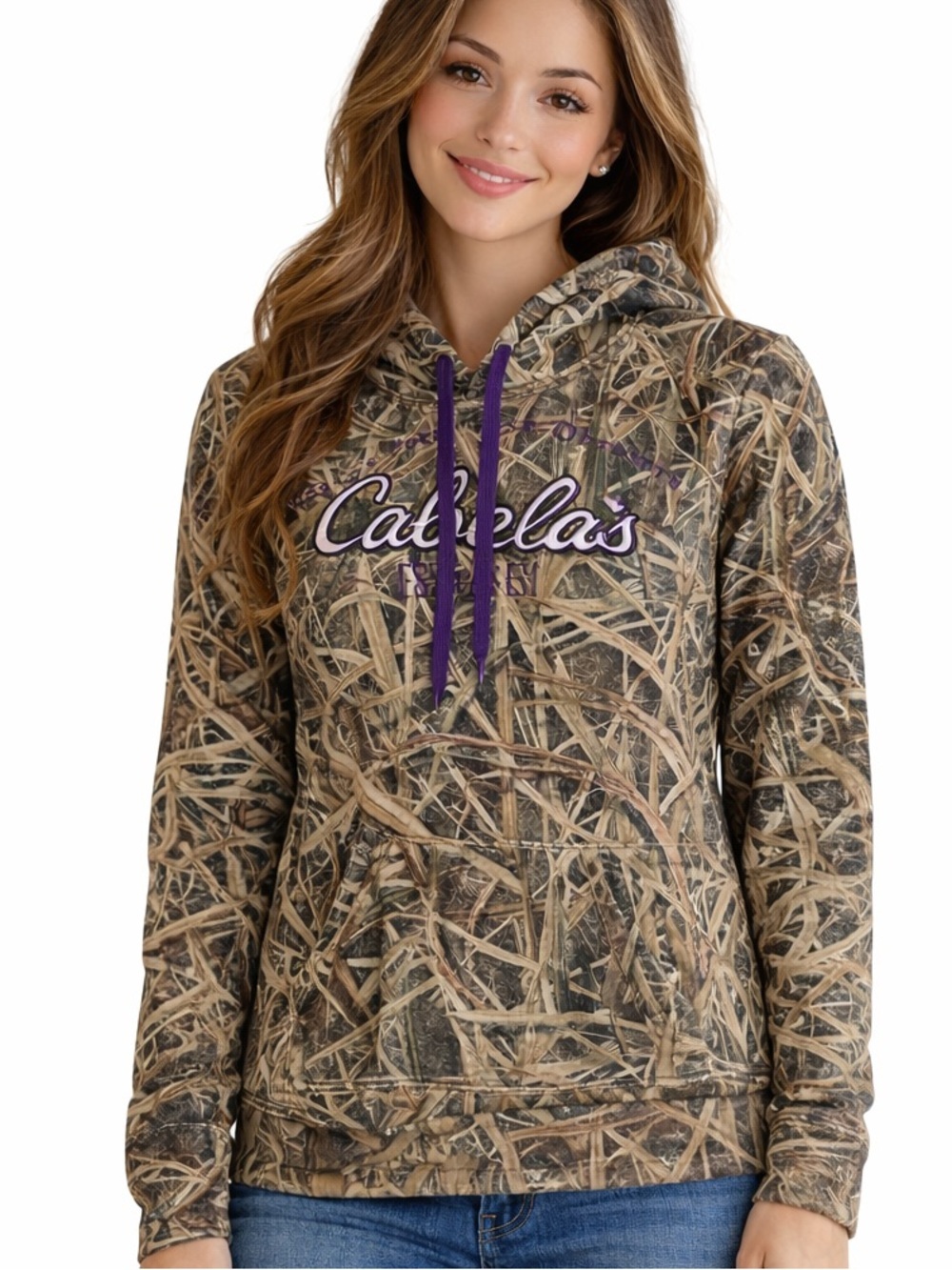 Cabela's Women's Camo Hoodie Size Small S Outdoor
Pullover Sweatshirt